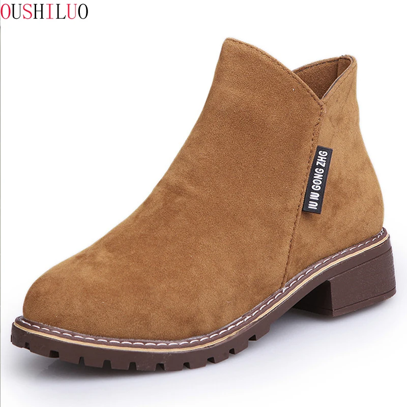 Женские ботинки martin сезон осень зима классические зимние ботильоны на молнии