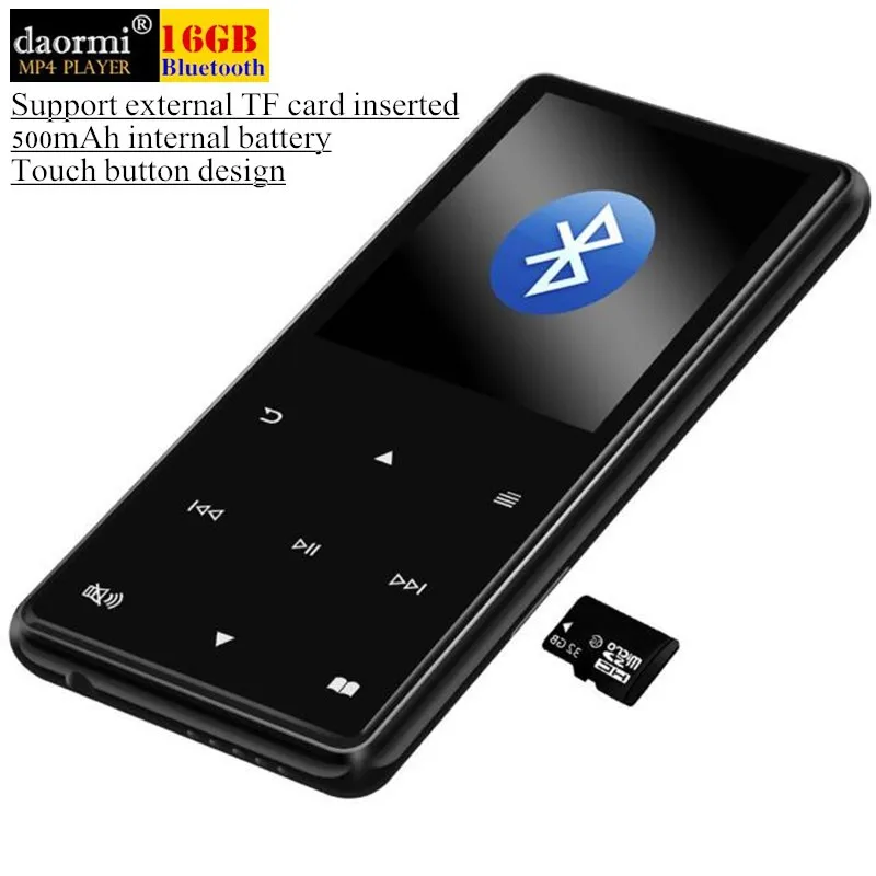2," беспроводной Bluetooth HiFi HD MP3 MP4 плеер, стерео Бас микрофон наушники, кабель для быстрой зарядки, динамик FM Запись и TF слот+ 32 Гб TF карта