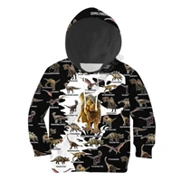 love dinosaur 3d printed hoodies kids pullover funny animal sweatshirt tracksuit jacket t shirts boy for girl style 7