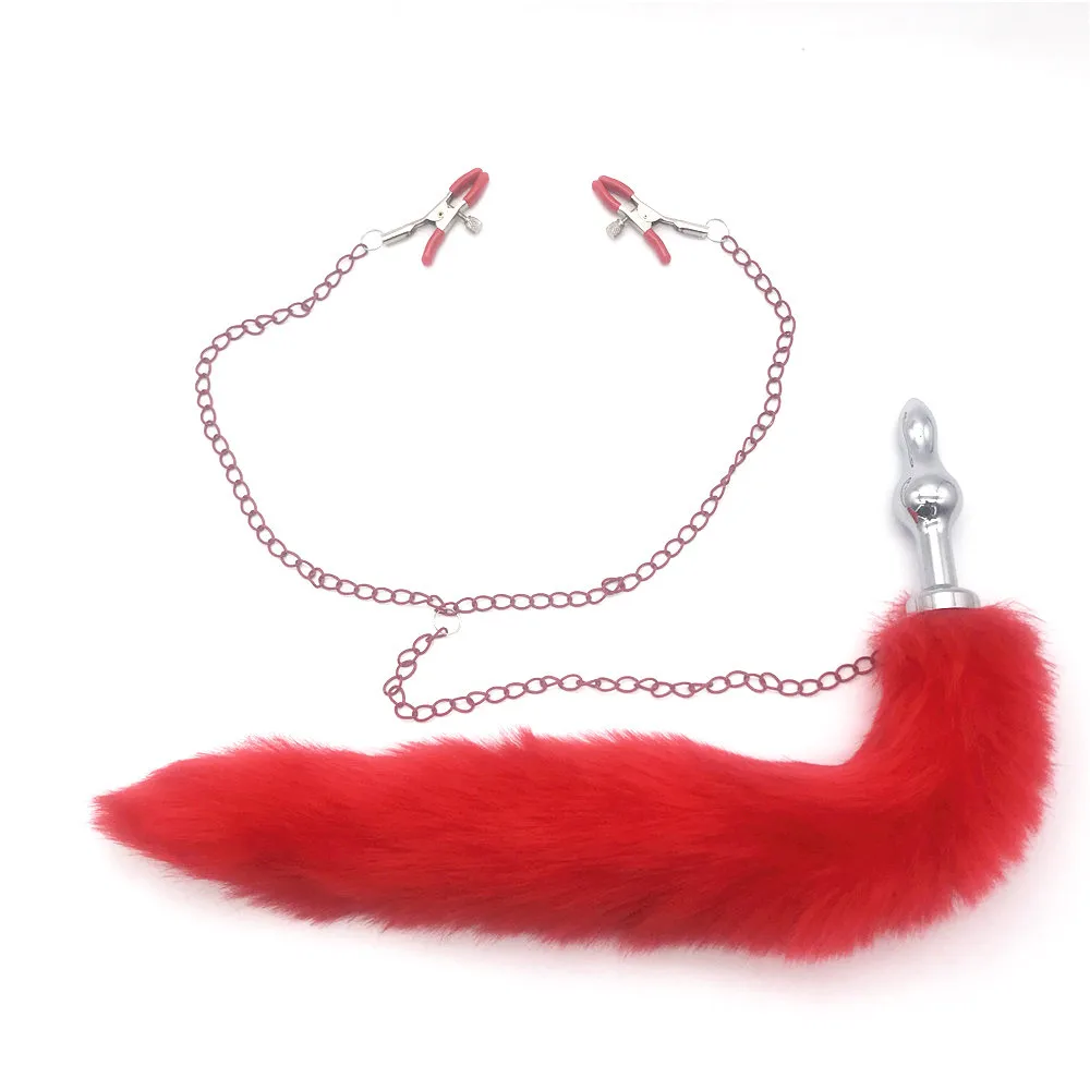 Женские гей игры для взрослых секс игрушки лисий хвост Анальная пробка товары SM