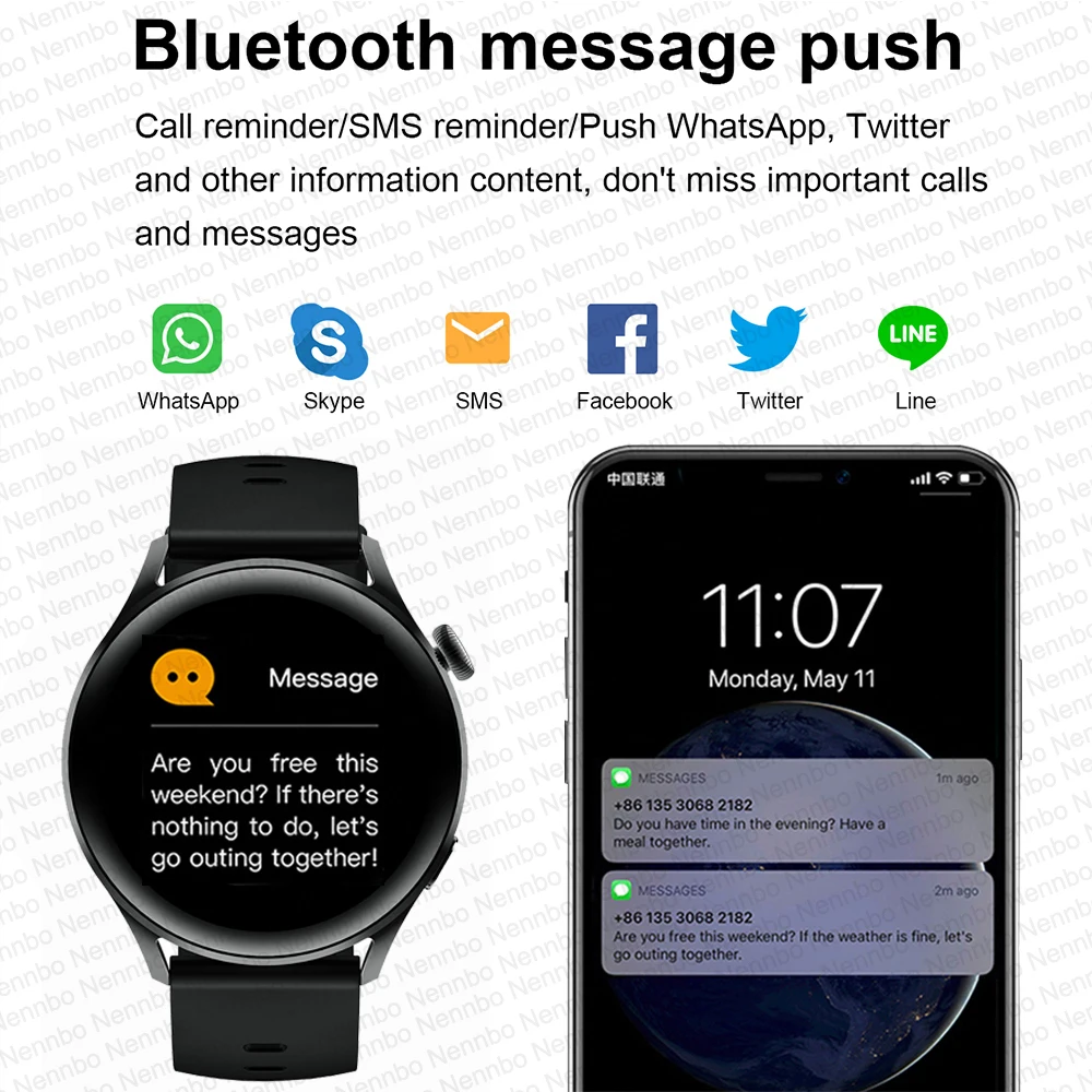 2021 new s88 smart watch man bluetooth call smartwatch woman sport fitness tracker for huawei ios android phone free global shipping