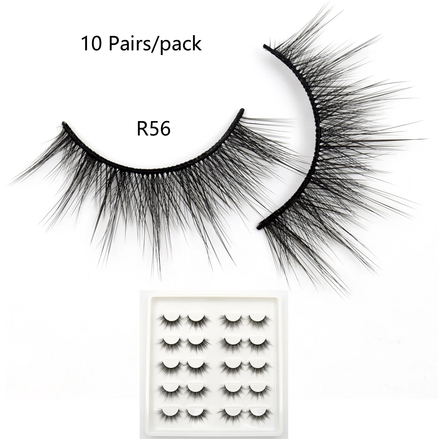 10 пар искусственных норковых ресниц Объемные натуральные ресницы драматические