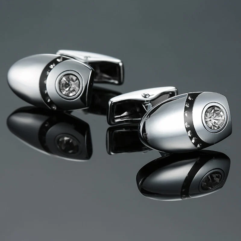 

High quality retro pattern Cufflinks new fashion jewelry Opal crystal Cufflinks men's business shirt suit badge pin gift