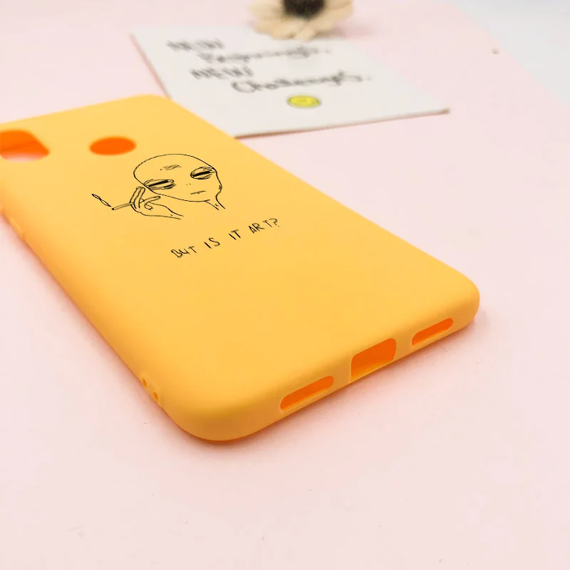 Желтый чехол с граффити для iphone 11 Pro Max SE 2020 X XS XR 5 6 6S 7 8 Plus милые мягкие чехлы из ТПУ