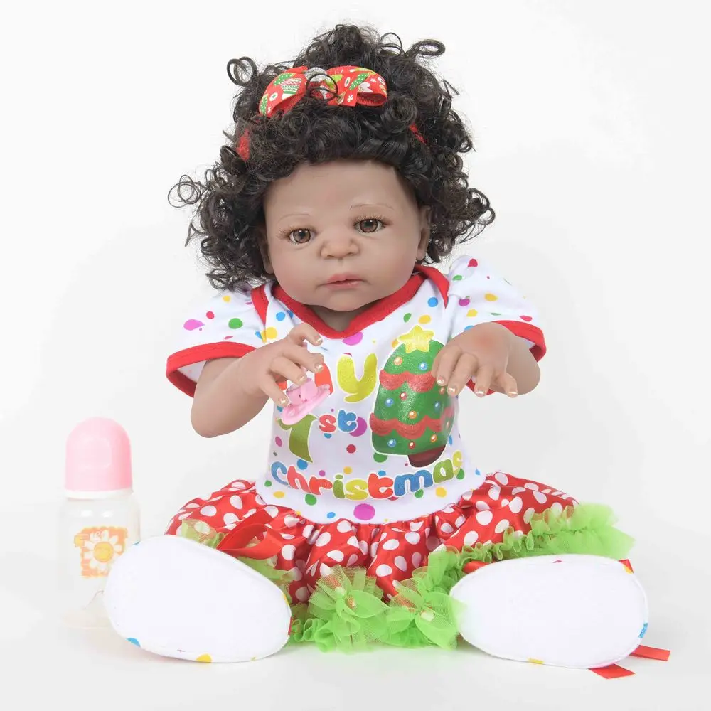 22 дюймов Новые реалистичные куклы Reborn прекрасный полный тела Силиконовые ручной