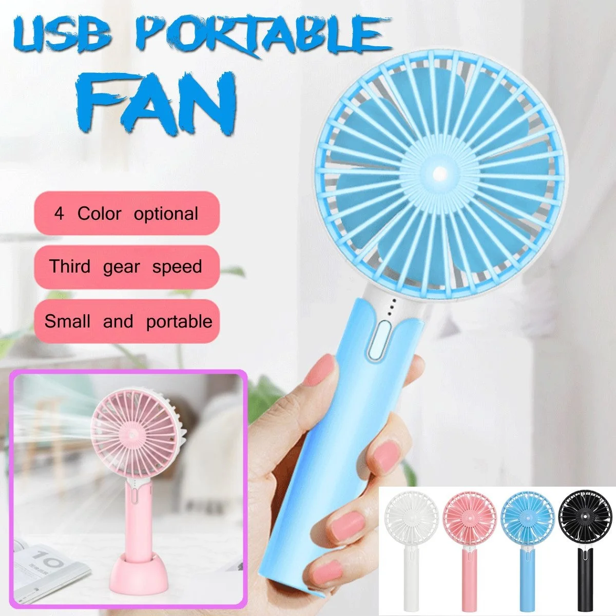 

Small Portable Air Vent Usb Affordable Fan For The Smart House Mini Refrigerator 4.5w Hand Fan