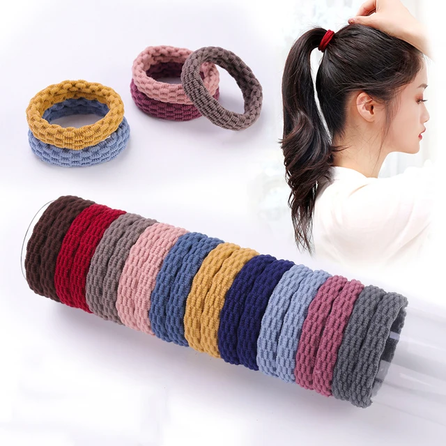10PCS Simple Basic Elastic Hair Bands Ties Scrunchies Ponytail Holder Rubber Bands Fashion Headband Hair Accessories 1