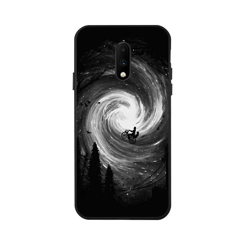 space moon case for oneplus 9 7 8 pro 7t nord 2 case coque black painted phone case for one plus 7 7t pro 6t 7pro 19 nord cover free global shipping
