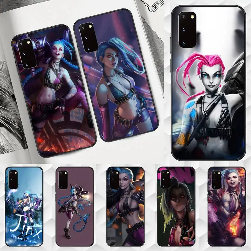 

Game LOL Jinx Phone Case For Samsung Galaxy J2 J4 J5 J6 J7 J8 Note 5 7 8 9 10 20 2018 Cover