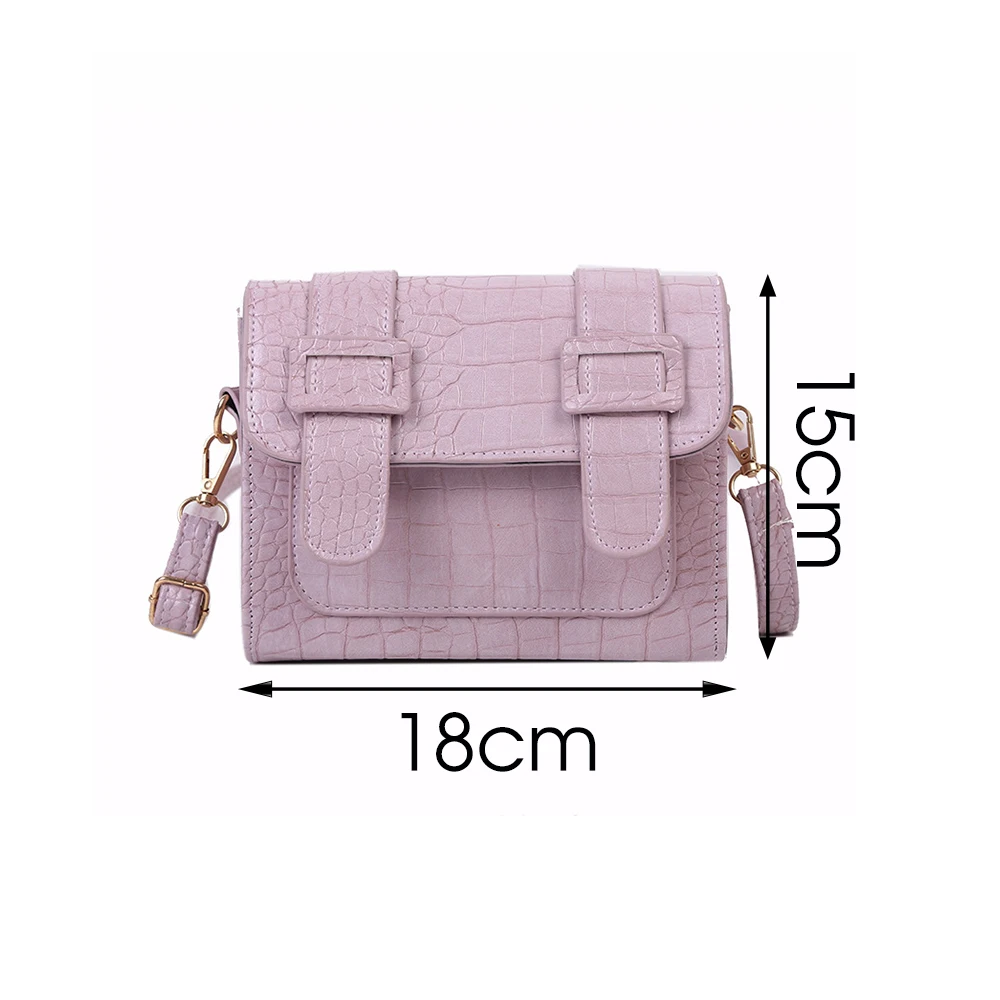 

Retro Crocodile Pattern, Women Bag Fashion Luxury Design Tote Shoulder Bags Messenger Bag Female PU Leather Purse