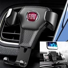 Автомобильный держатель для телефона с гравитационным датчиком, подставка с креплением на вентиляционное отверстие для Fiat 500 FR Punto Abarth Stilo Ducato Palio Bravo