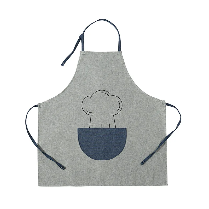 

Waterproof Work Korean Style Apron Cute Kitchen Cotton Sleeveless Apron Household Limpieza Hogar Household Merchandises EF50AC