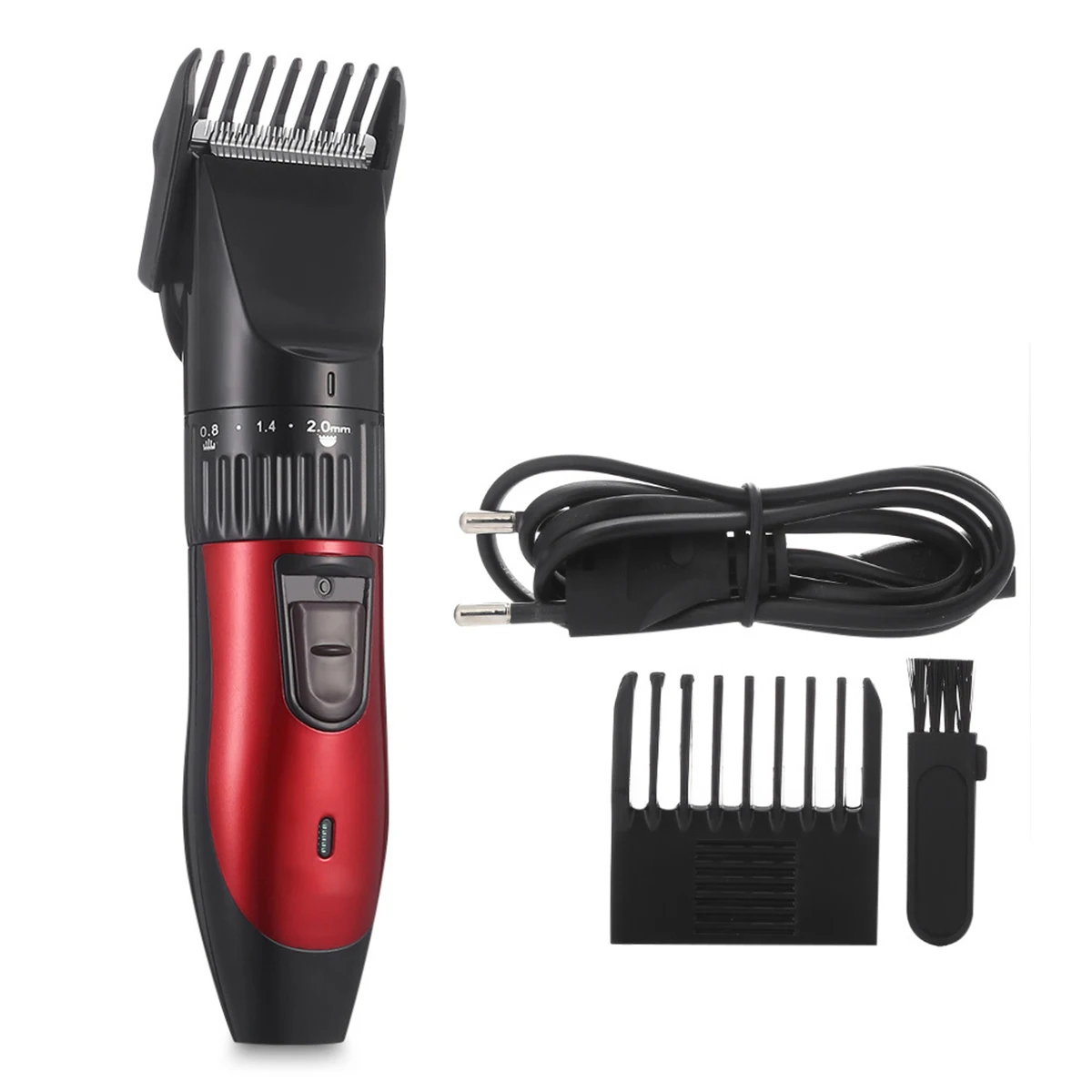 

Ergonomic design Men Electric Hair Clipper Cordless Hair Cutting Machine Shaver Trimmer 5 fine-tuning level and limit comb