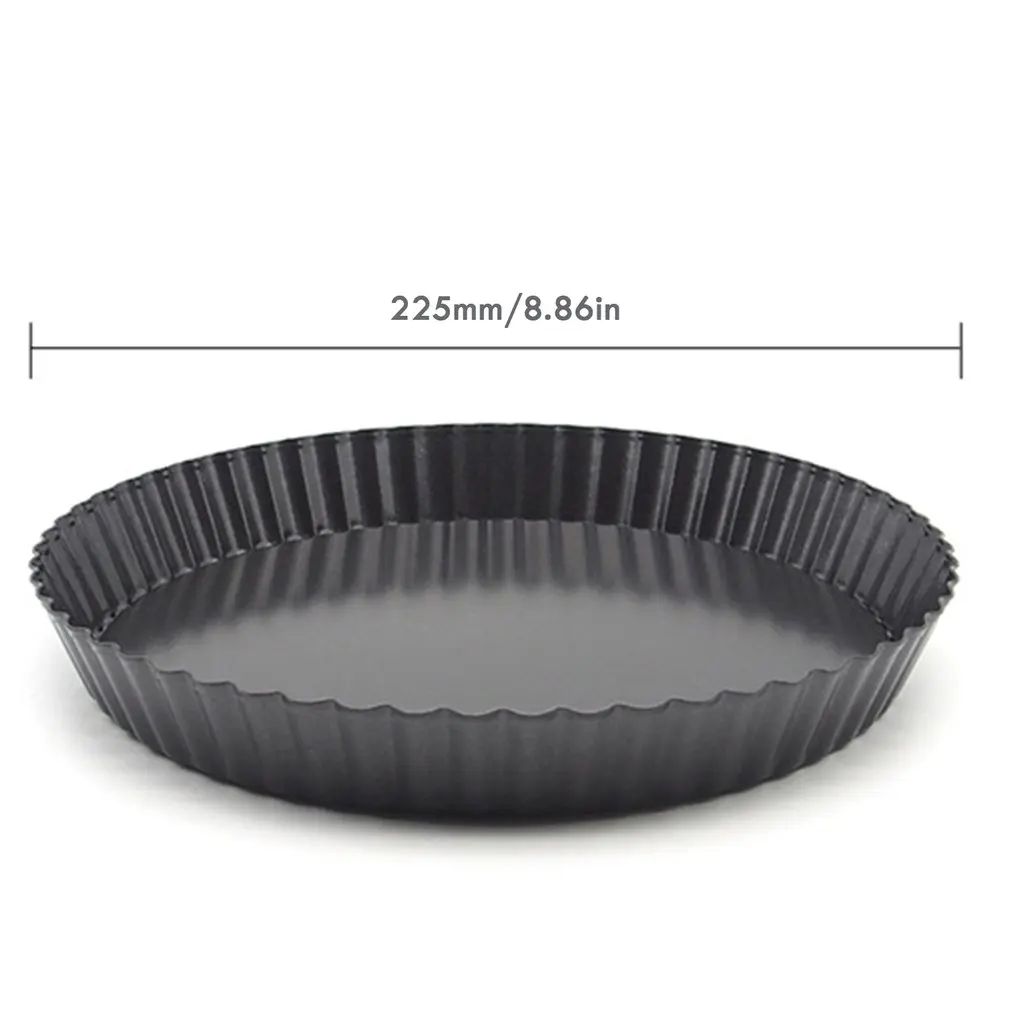 

9 inch Non-stick Pizza Pan Quiche Pan With Removable Bottom Removable Loose Bottom Quiche Pan Tart Pie Pan
