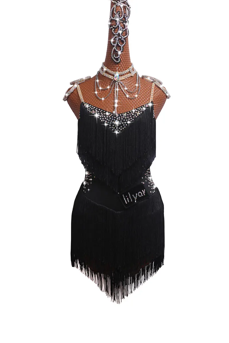 Блестящие стразы платья для латинских танцев женская сексуальная юбка с