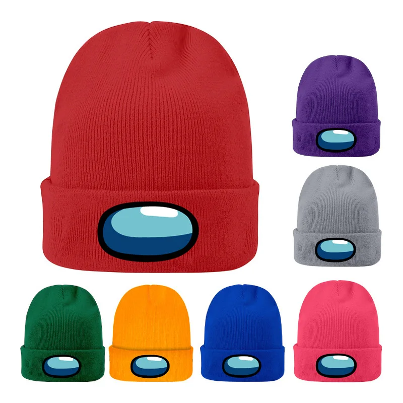 

Knitted Cap Winter Cartoon Space Game Beanies Anime Cute Outdoor Casual Knitted Hat Warmer Skiing Bonnet Hip Hop Caps For Unisex