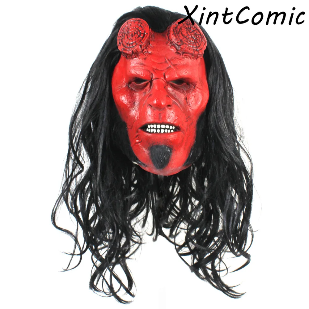 Hellboy Anung Un Rama Masque латексные маски перчатки маска для фильма ужасов Хэллоуин