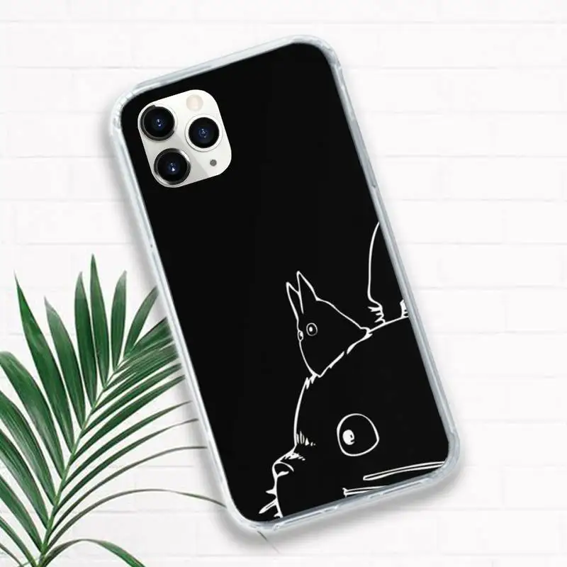 

Cartoon Studio Ghibli Spirited Away Totoro Phone Case for iPhone 11 12 pro XS MAX 8 7 6 6S Plus X 5S SE 2020 XR mini shell