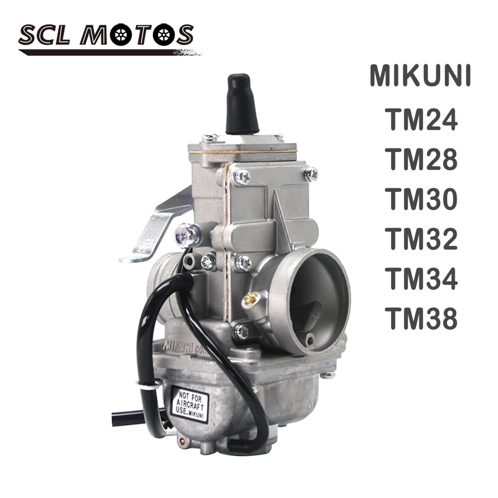 SCL MOTOS-carburador Vergaser plano para motocicleta, 1 unidad, TM24, TM28, TM30, TM32, TM34, TM38, Mikuni