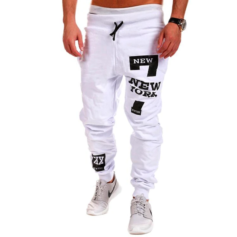 

2020 New Design Fitness Pants Hip Hop Printing Design Pants Men's Active Leisure Pants