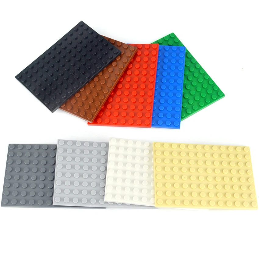 

8x12 Dots Thin Figures Bricks 6pcs DIY Building Blocks Educational Creative Assembles Particles Size Compatible With Brand Toys