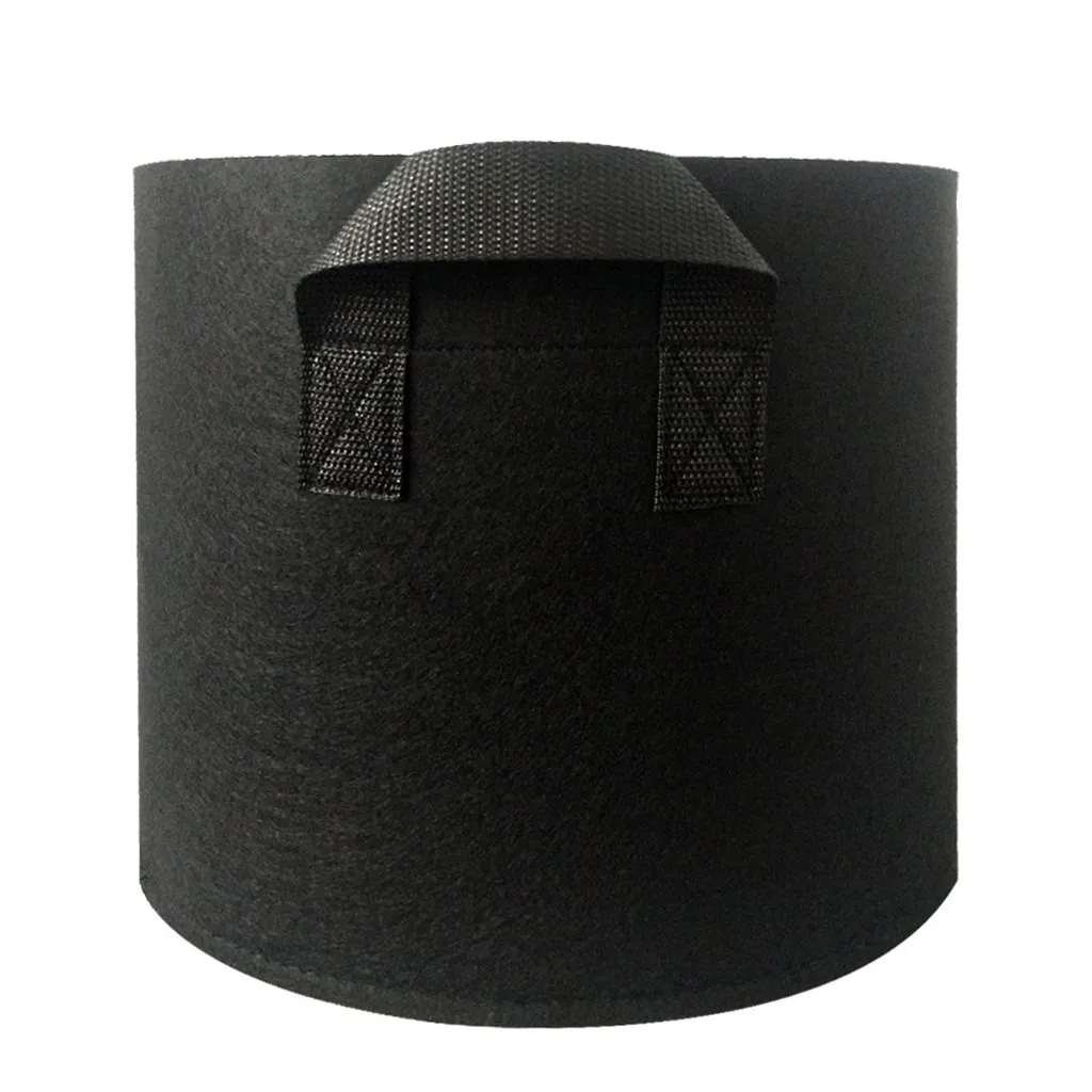 Черная ткань выращивать горшки дышащий мешок круглые тканевые завод мешочек