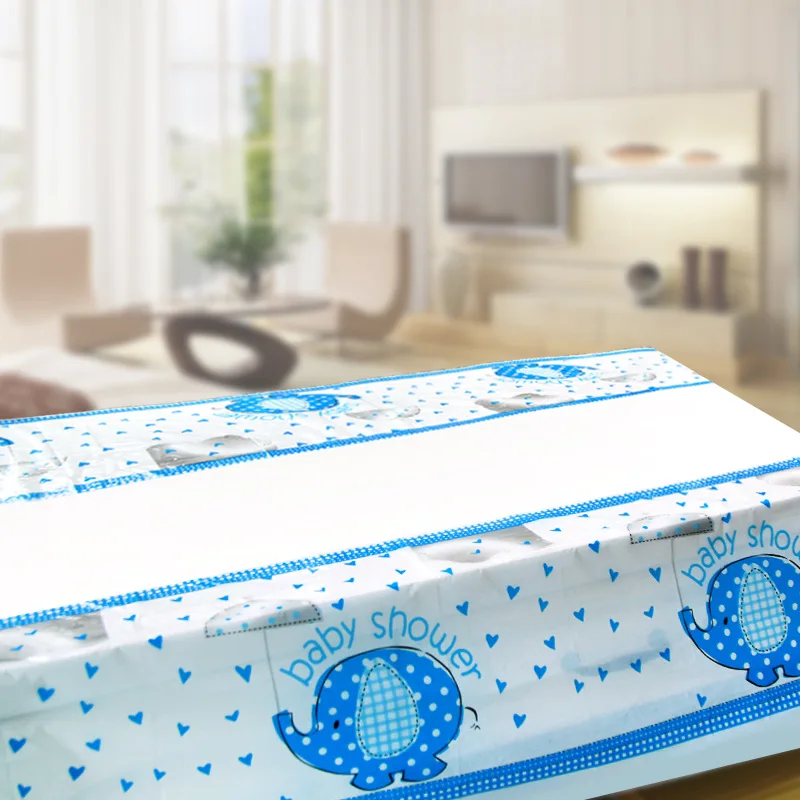 Тканевые салфетки с изображением синего слона для мальчиков скатерти украшения
