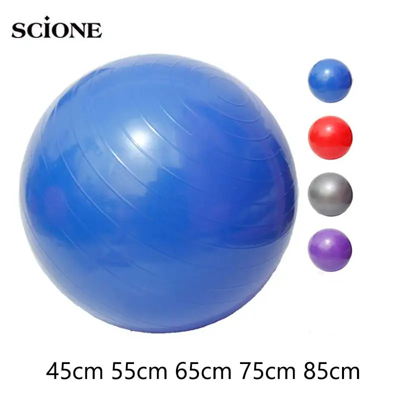 

Yoga Balls Bola Pilates Fitness Gym Balance Fitball Exercise Pilates Workout Massage 25cm 45cm 55cm 65cm 75cm Yoga Ball XA5A