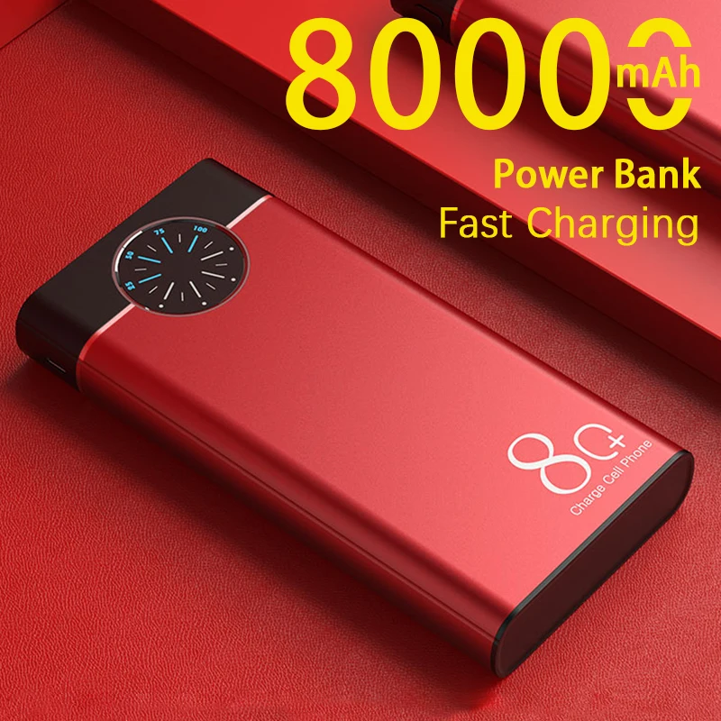 Внешний аккумулятор с 2 мя USB портами и фонариком 80000 мАч|Внешние аккумуляторы| |