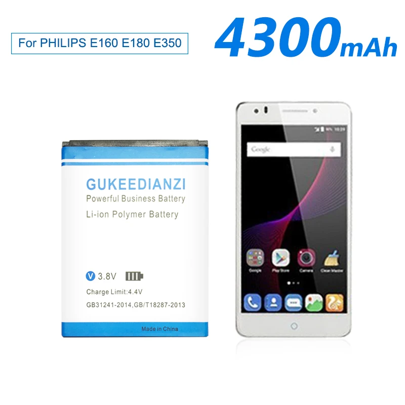 

Original GUKEEDIANZI 4300mAh Battery LI3821T43P3H745741 For ZTE Blade L5 PLUS C370 Replacement Battery Real Capacity Tracking NO