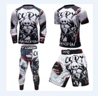 Мужской компрессионный комплект для фитнеса Cody Lundin, колготки, одежда для тренировок в тренажерном зале, тренировочный костюм для бега, спортивный костюм для бега Rashguard