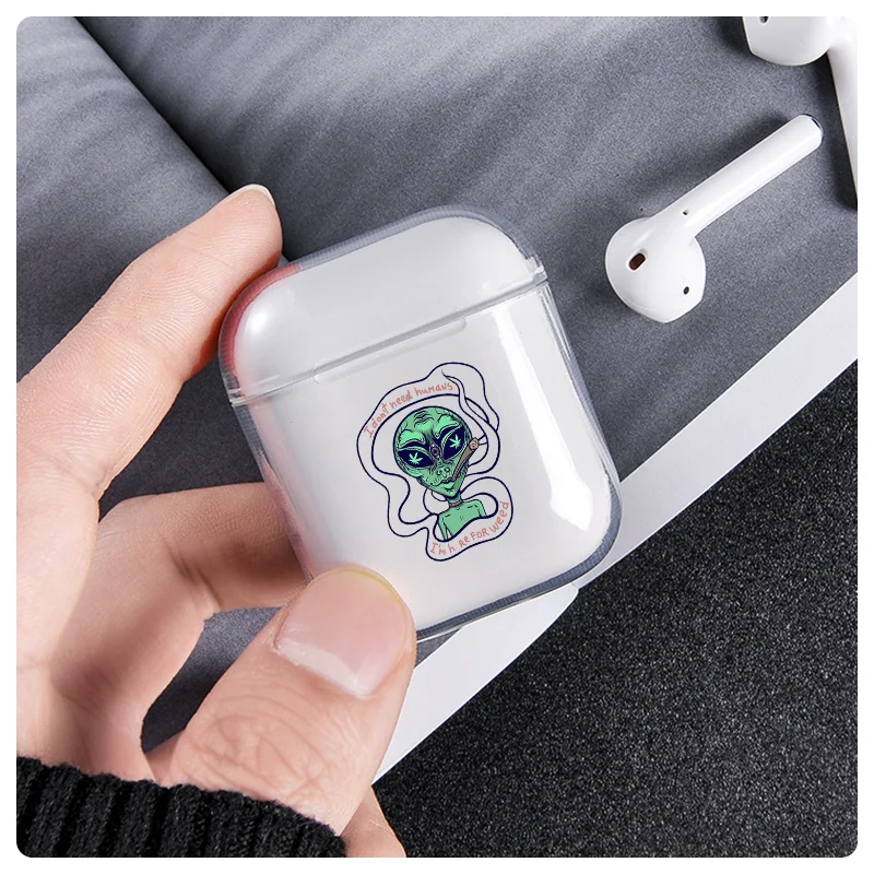 Чехол Airpod для Airpods 2 1 чехол милый мультяшный Мягкий Силиконовый ТПУ Прозрачный