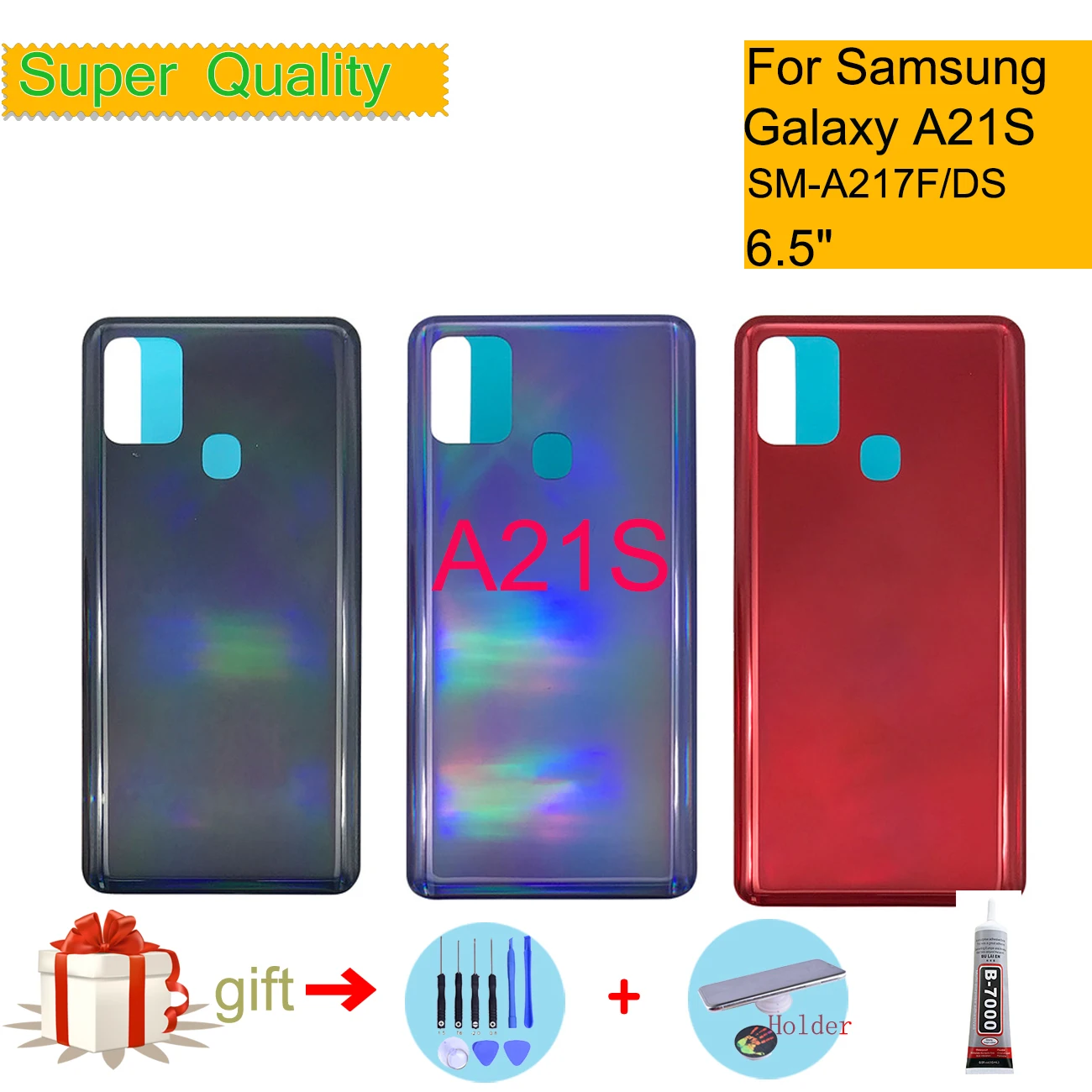 

For Samsung Galaxy A21S A217 SM-A217F/DS Housing Back Cover Case Rear Battery Door Chassis Housing Replacement