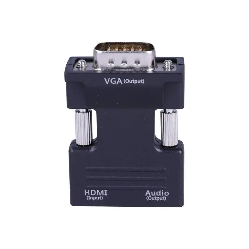 Адаптер с аудио 1080P HDMI в VGA адаптер цифро-аналоговые и видео конвертер кабель для