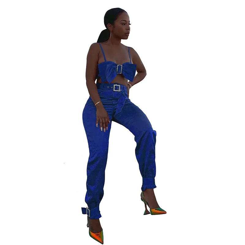 Зимний женский комплект спортивный костюм топы без бретелек узкие брюки из двух