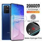 Матовая Гидрогелевая пленка с защитой от отпечатков пальцев для Samsung Galaxy S8 S9 S10 Lite S10e Note 8 9 10 Plus 20, ультрапротектор экрана, не стекло