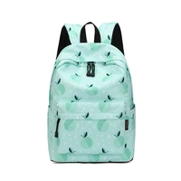 3pcs lot women fruit printing backpack waterproof polyester backpacks for teenager school bag large travel bag