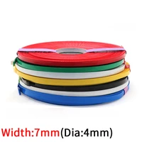 5m dia 4mm pvc heat shrink tube width 7mm lithium battery insulated film wrap protection case pack wire cable sleeve