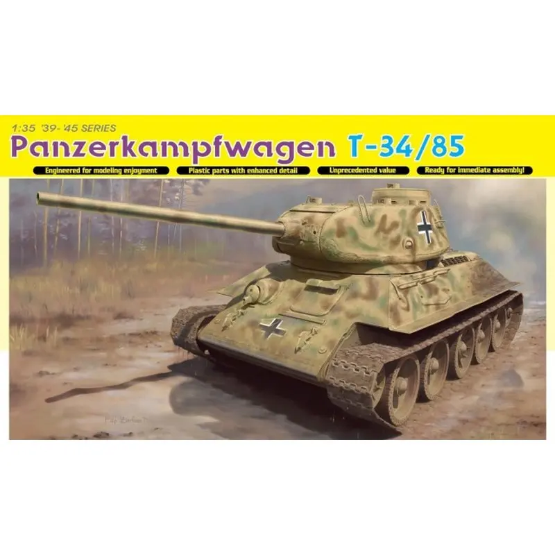 Дракон 6759 1/35 Panzerkampfwagen T-34/85 (№ 112 от производителя 1944 производства)-масштабная