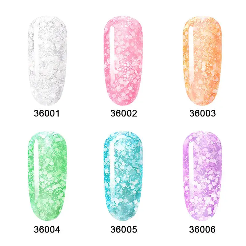 

Elite99 10ml Snowflake Gel Polish Soak Off Glitter Gel Nail Polish For Manicure Nail Art Hybrid Varnish Semi Permanent Lacquer