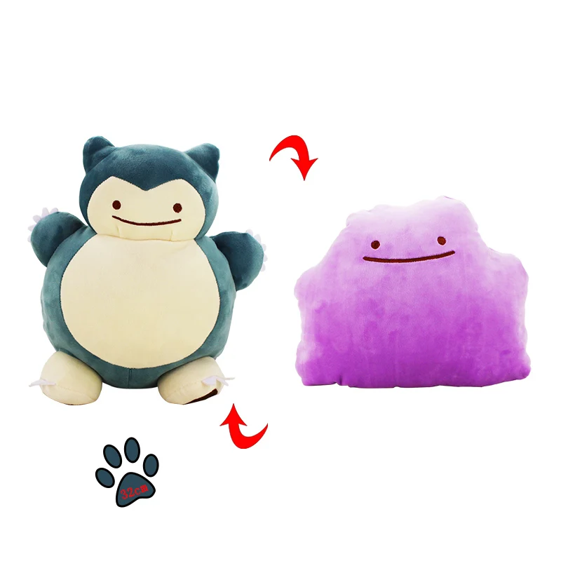 30 см Ditto переносная плюшевая игрушка чармандер, Сквиртл Bulbasaur Lapras Snorlax Gengar Poliwag clefey мягкие подушки для куклы
