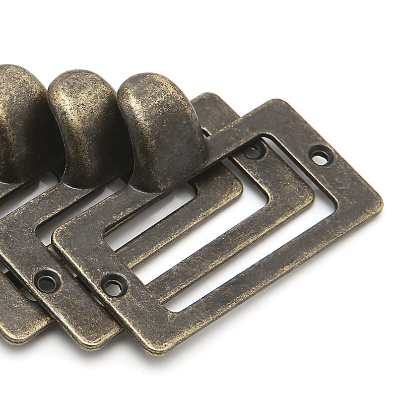 6x держатель для карточек этикеток античная латунная рамка выдвижного