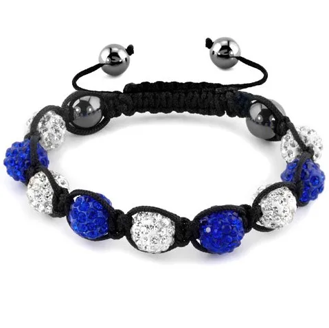 

white bdg34le Sales Promotion High Quality 9 ball AB Clay Disco Ball Bracelets & Bangles Mix Colours crystal
