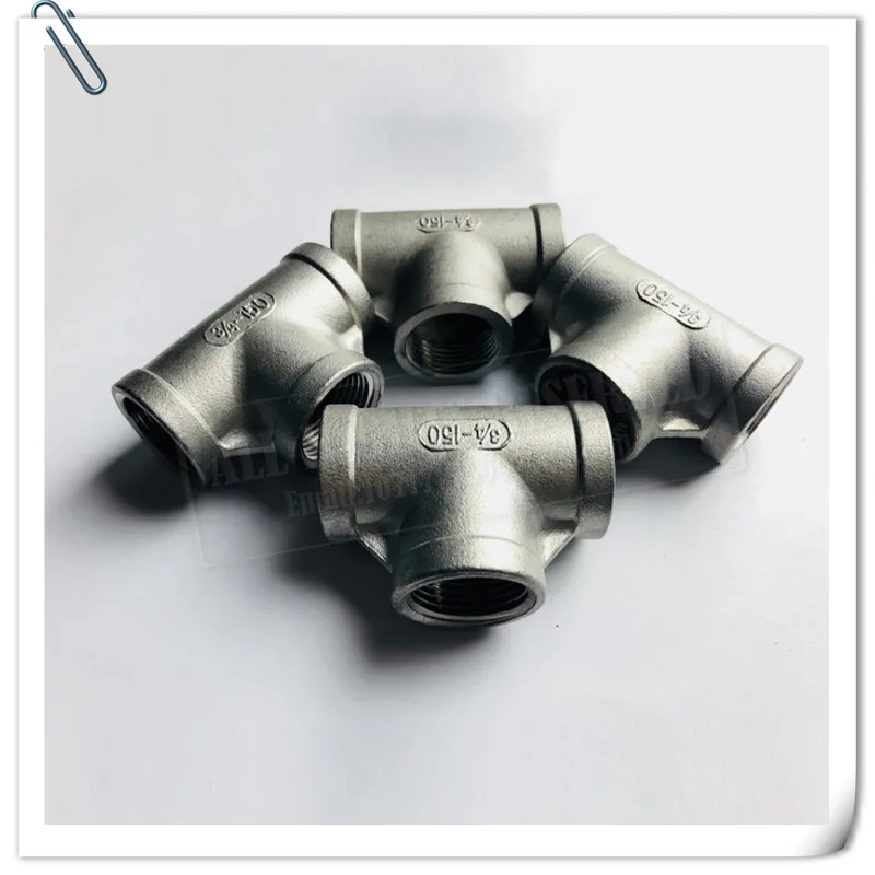 Тройник с резьбой из нержавеющей стали тройник для труб санитарный 3 отверстиями