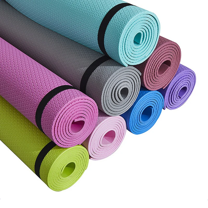 183*60*4mm Yoga Mat EVA Non-slip Sports Pad Moisture-proof Tasteless Workout Exercise Mats Carpet Home Gym Fitness Supplies | Спорт и
