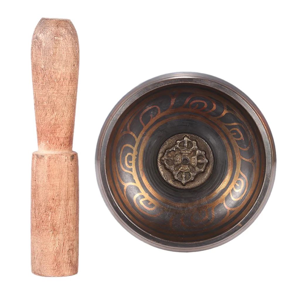 Изысканный 2 8 дюймов ручной работы тибетского колокольную Поющая чаша для