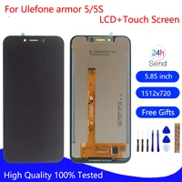 original for ulefone armor 5 lcd display touch screen assembly phone parts for ulefone armor 5s screen lcd display free tools