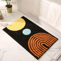 40x60cm fashion door floor moon printed carpet concise rug portable ground mat unfading for bedroom