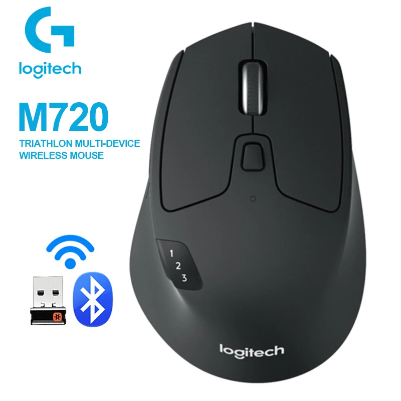 Мышь Logitech M720 Беспроводная для триатлона многофункциональная мышь с простым