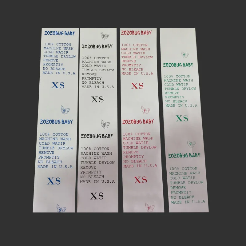 Белая бирка для одежды HSPOS моющаяся этикеток Пользовательский логотип этикетка